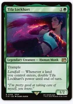 MTG Tifa Lockhart 0206 Final Fantasy Non Foil Rare - Image 1