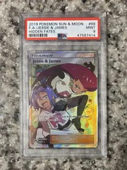 PSA 9 Jessie & James 68/68 - Hidden Fates Full Art Trainer - Pokémon Card - Image 3