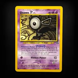 Pokemon TCG Neo Discovery Unown [F] #48/75 Uncommon LP - Image 1