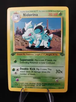 Nidorina 40/64 - 1st Edition Jungle WoTC Vintage 1999 Pokemon TCG - LP - Image 10