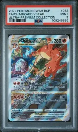 PSA 9 - 2021 Pokemon Ultra-Premium Collection UPC CHARIZARD VSTAR #262 (6895) - Image 1