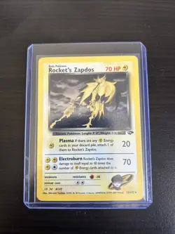 Rocket's Zapdos 15/132 Gym Challenge Holo Pokemon Card WOTC - Image 1