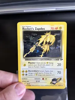 Rocket's Zapdos 15/132 Gym Challenge Holo Pokemon Card WOTC - Image 5