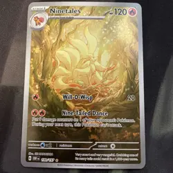 Ninetales 199/197 Sv03: Obsidian Flames Holo Pokemon Card Fire Type Full Art  - Image 1