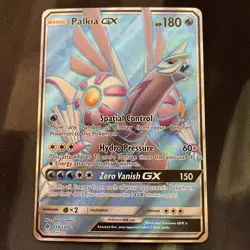 Palkia GX (Full Art) 119/131 Sm-Forbidden Light Holo Near Mint Pokemon Card  - Image 1
