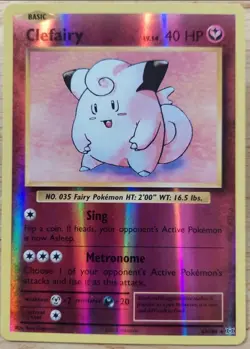 Clefairy 63/108 XY Evolutions NM Reverse Holo Foil Rare Pokemon Card - Image 1
