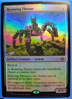 MTG Roaming Throne - The Lost Caverns of Ixalan Foil R 0258 - MiNT Pack Fresh - Image 1