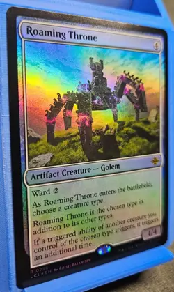 MTG Roaming Throne - The Lost Caverns of Ixalan Foil R 0258 - MiNT Pack Fresh - Image 3