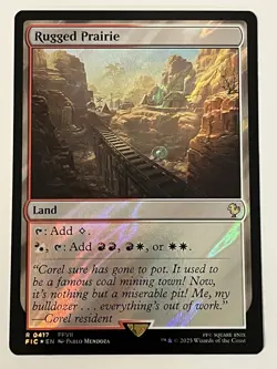 Rugged Prairie Surge Foil Commander: Final Fantasy MTG 0417 Rare - Image 1