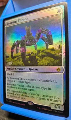 MTG Roaming Throne - The Lost Caverns of Ixalan Foil R 0258 - Print Line - Image 2