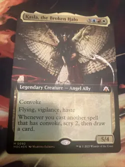 MTG Kasla, the Broken Halo #0092 Foil Extended Art Mythic Commander: MOM (MOC) - Image 1