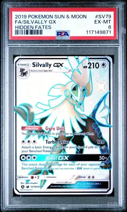 Silvally GX 2019 Pokemon S&M Hidden Fates #SV79 SV79/SV94 Full Art PSA 6 - Image 1