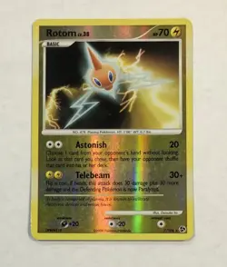 PokÃ©mon ROTOM Card 7/106 Reverse Holo Rare Great Encounters Unlimited Light Play - Image 1