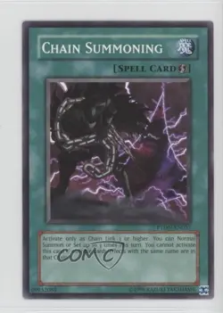 Chain Summoning Unlimited YuGiOh Phantom Darkness #PTDN-EN057 2008 0kb5 - Image 1