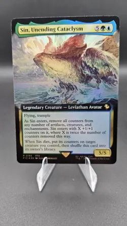 Sin, Unending Cataclysm 0185 Foil Extended Magic The Gathering Final Fantasy NM - Image 1