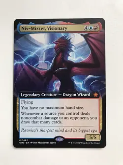 Niv-Mizzet Visionary Extended Borderless MTG Magic Gathering Card NM Mint FDN - Image 2