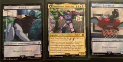 MTG Soundwave, Sonic Spy, Ravage & Laserbeak Token NM BOT BRO Transformers - Image 2