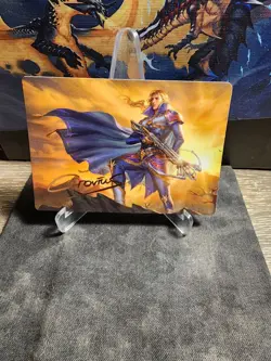 GOLD SIGNATURE Edgar, Master Machinist 27/53 Final Fantasy Art Series MTG - Image 2