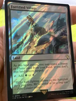 Magic MTG Final Fantasy Collector's 💎 Surge Foil Fortified Village FFX - Image 3