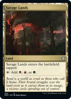 Savage Lands - Commander: Dominaria United #230 MTG Magic The Gathering - Image 1