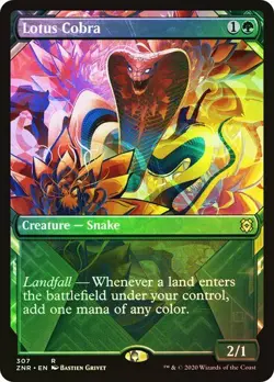 Zendikar Rising  MTG  Showcase Foil   Lotus Cobra   Magic - Image 3