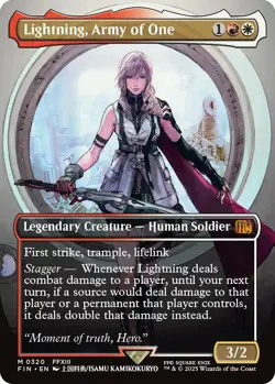 Lightning, Army of One (Borderless) (0320) Final Fantasy Regular - Image 1