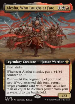 Alesha, Who Laughs at Fate- Foundations Extended Art  Foil MTG-NM - Image 2