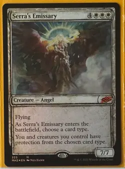 [FOIL] Serra's Emissary (Showcase) Modern Horizons 2 MTG Magic The Gathering - Image 1