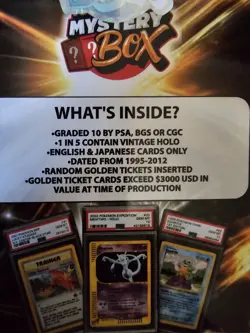 Pokemon! MYSTERY BOX VINTAGE GRADE 10 & PSA HOLO! - Image 3