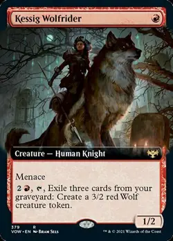 Kessig Wolfrider x1 1x FOIL Extended Art Innistrad: Crimson Vow NM MTG - Image 2