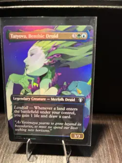 Tatyova, Benthic Druid (Borderless) - Commander Masters (CMM)(687) Foil - MTG - Image 3