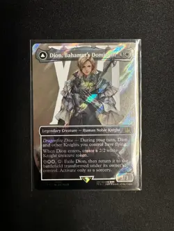 Dion, Bahamut's Dominant (Borderless) (Surge Foil) Final Fantasy Foil - Image 4
