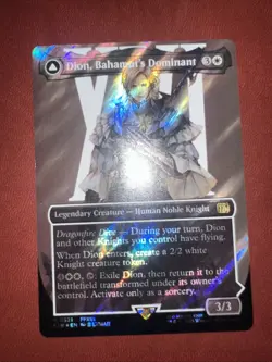 Dion, Bahamut's Dominant (Borderless) (Surge Foil) Final Fantasy Foil - Image 1