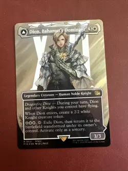 Dion, Bahamut's Dominant (Borderless) (Surge Foil) Final Fantasy Foil - Image 2
