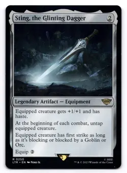 Sting, the Glinting Dagger NM The Lord of the Rings 250 MTG Regular - Image 1
