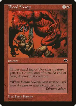 Blood Frenzy Tempest MTG LP - Image 2