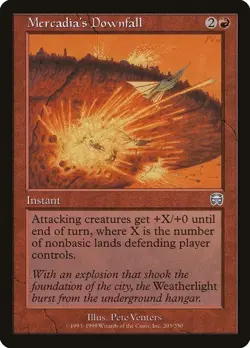 Mercadia's Downfall 205 Mercadian Masques 1999 MTG Magic The Gathering LP - Image 1
