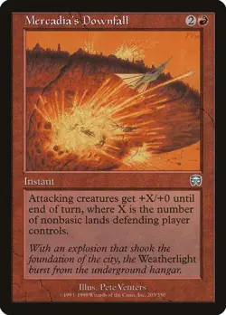 Mercadia's Downfall 205 Mercadian Masques 1999 MTG Magic The Gathering LP - Image 2