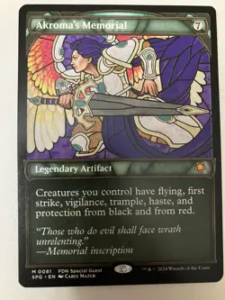 MTG Akroma's Memorial Special Guests Mythic Showcase #81 NM Fresh Pull No Play - Image 1