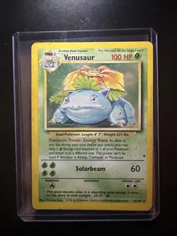 Venusaur PokÃ©mon Card Holo Rare Base Set 15/102 - Image 1