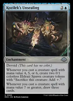 MTG Kozilek's Unsealing - Foil, Modern Horizons 3, Lightly Played, English - Image 2