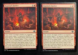 x2 MTG - Zoyowa's Justice - Lost Caverns of Ixalan - Pack Fresh!! - Image 1