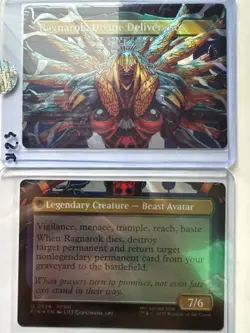 Ragnarok, Divine Deliverance SURGE FOIL (Fang And Vanille Set) MTG Final Fantasy - Image 1
