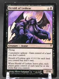 Herald of Leshrac - Coldsnap MtG Magic The Gathering Black Rare - MP - Image 2