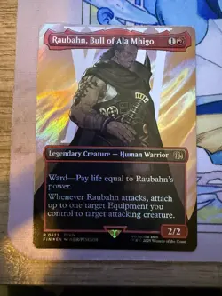Raubahn, Bull of Ala Mhigo (Borderless) (Surge Foil) Final Fantasy Foil - Image 3