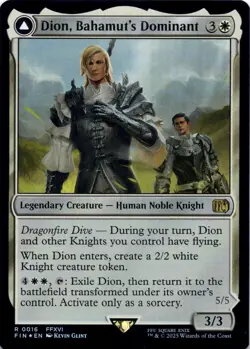 Dion, Bahamut's Dominant (Foil)  - Final Fantasy - Magic MTG NM - Image 1