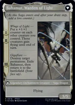 Dion, Bahamut's Dominant (Foil)  - Final Fantasy - Magic MTG NM - Image 2