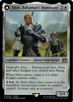 Dion, Bahamut's Dominant (Foil)  - Final Fantasy - Magic MTG NM - Image 4