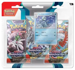 Pokemon TCG Scarlet & Violet Paradox Rift Arctibax Promo Three Booster Blister - Image 2
