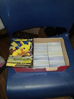 Box Of Random Pokémon Cards (Half A Shoe Box, Holos And Commons) + Pikachu Promo - Image 10